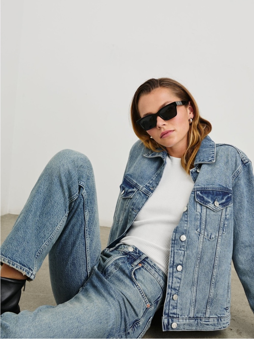 RAIlS  Light Blue Denim Jacket - Women’s Button-Front Shirt Jacket